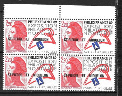 / Saint Pierre Et Miquelon N°489** En Bloc De 4 - Unused Stamps