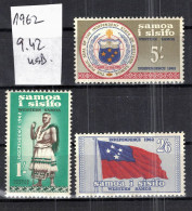 CHCT74 - Motives, 1962, MNH, 3 Values, Samoa And Sisif, Western Samoa - Samoa