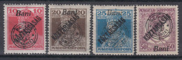 Romania Overprint On Hungary Stamps Occupation Transylvania 1919 Mi#61-64 Mint Hinged - Transilvania