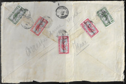 Chad. OUBANGHI-CHARI-TCHAD. Stamps FR-OU Sc. 4, 6 On Fragment Of Letter, Sent 10.01.1917 From Bangui To Hautes-Pyrénées - Briefe U. Dokumente