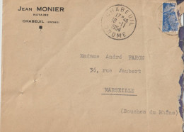 VP 41 . Enveloppe Illustrée . 38 . Notaire . Jean Monier . Chabeuil . - Banque & Assurance