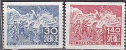 SE432BB – SUEDE – SWEDEN – 1957 – LIFE SAVING SERVICE - SG # 381/2 MNH 12 € - Ungebraucht