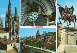 Cartolina SPAGNA BURGOS SALUTI VEDUTINE SPAIN Postcard ESPANA Tarjeta Postal - Burgos