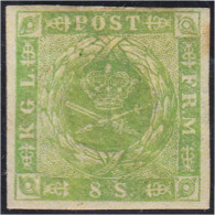 Dinamarca 3 1854/64 Corona Fondo Punteado MH - Other & Unclassified