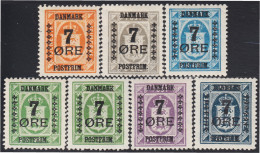 Dinamarca 174/80 1926 Sellos De Servicio De 1915/24 MH - Sonstige & Ohne Zuordnung