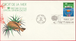 Nations Unies (New-York - 22-11-74)- Enveloppe FDC - Droit De La Mer (1) (Recto-Verso) - FDC