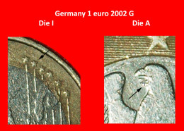 * PHALLIC TYPE (2002-2006): GERMANY  1 EURO 2002G DIES I+A!  · LOW START ·  NO RESERVE! - Abarten Und Kuriositäten