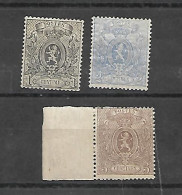 OCB  23A ==> 25A Postfris Met Scharnier - 1866-1867 Blasón