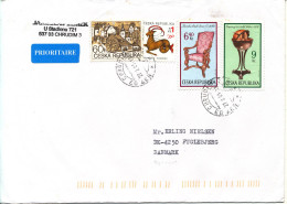 Czech Republic Cover Sent To Denmark 27-2-2003 Topic Stamps - Cartas & Documentos
