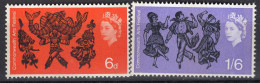 P2064 - GRANDE BRETAGNE Yv N°403A/404A ** FOLKLORE Phosphore - Unused Stamps