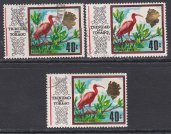 00908/ Thematics Trinidad & Tobago 1969 Exoctic Birds Scarlet Ibis Used X3 - Konvolute & Serien