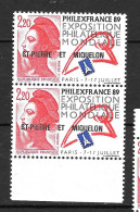 / Saint Pierre Et Miquelon N°489** En Paire - Unused Stamps