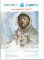 VATICANO  1997 FOLDER FOGLIETTO CARITAS " PRO TERREMOTATI " - Booklets