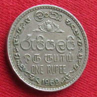 Sri Lanka Ceylon 1 Rupee 1969 KM# 133 Lt 896 *VT Ceylan Ceilan One Roupie - Sri Lanka (Ceylon)