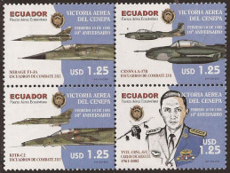 Ecuador 1884/87 2005 Victoria Aérea Del Cenepa Avión Military MNH - Equateur