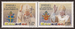 Ecuador 1848/49 2005 Papa Juan Pablo II Benedicto XVI Religión MNH - Equateur