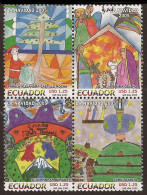 Ecuador 1863/66 2005 Navidad Christmas Papa Noel Fauna MNH - Equateur