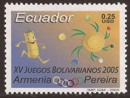 Ecuador 1888 2005 XV Juegos Bolivarianos Armenia Pereira Deportes Sports - Equateur