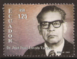 Ecuador 1834 2005 Dr. Juan Isaac Lovato Vargas MNH - Equateur