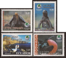 Ecuador 1811/14 2005 Galápagos Fauna Sula Fregata Chelonoidis Amblyrhynchus - Equateur