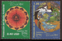 Ecuador 1806/07 2004 UPAEP Protección Del Medio Ambiente MNH - Equateur