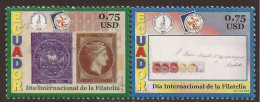 Ecuador 1788/89 2004 Día Internacional De La Filatelia MNH - Equateur