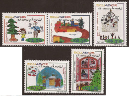 Ecuador 1771/75 2003 Navidad Christmas Papa Noel MNH - Equateur