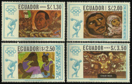 Ecuador A- 478/81 1967 Juegos Olímpicos De Mexico  Olympic Games MNH - Equateur