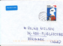 Czech Republic Cover Sent To Denmark 6-10-2003 Single Franked - Storia Postale