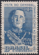 1957 Brasilien ° Mi:BR 911, Sn:BR 848, Yt:BR 630, Visit Of Portugal's President - Craveiro Lopes - Used Stamps