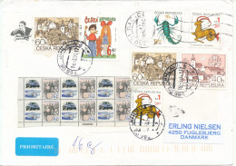 Czech Republic Cover Sent To Denmark 19-3-2004 Topic Stamps - Cartas & Documentos