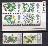P2084 - GRANDE BRETAGNE Yv N°465/70 ** FLEURS PHOSPHORE - Unused Stamps