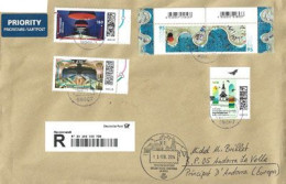 2024: Registered Letter From Germany To Andorra: Westfriedhof (München) - Westend (Frankfurt), Etc With Arrival Postmark - Brieven En Documenten