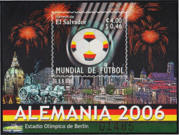 El Salvador HB 60 2006 Copa Del Mundo De Fútbol 2006 En Alemania MNH - Salvador