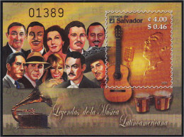 El Salvador HB 57 2005 Musica Latino-americana MNH - Salvador