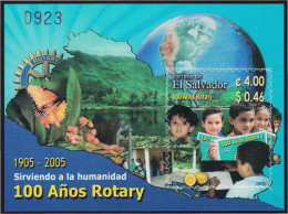 El Salvador HB 56 2005 100° De Rotary Club Internacional MNH - Salvador