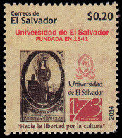 El Salvador 1850 2014 Universidad De El Salvador MNH - Salvador