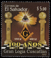 El Salvador 1835 2012 Gran Logia Cuscatlán MNH - Salvador