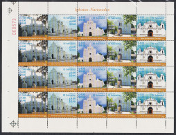 El Salvador 1550a/54a 2003 Minihojita Edificios Religiosos MNH - Salvador