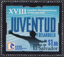 El Salvador 1762 2008 18 Cumbre Iberoamericana De La Juventud MNH - Salvador