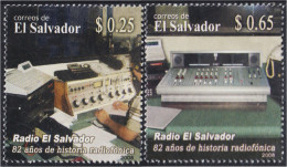 El Salvador 1747/48 2008 82 Aniversario De La Radio El Salvador MNH - Salvador