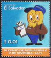 El Salvador 1676 2007 VI Censo De La Población MNH - Salvador