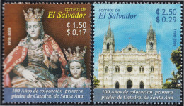 El Salvador 1641/42 2006 100° De La Colocación De La Primera Piedra De Catedra - Salvador