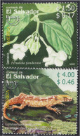 El Salvador 1559/60 2003 Serie América UPAEP. Fauna Y Flora MNH - Salvador