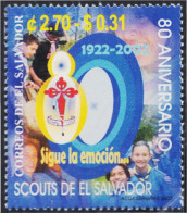 El Salvador 1527 2002 80 Años Del Scoutismo Del Salvador MNH - Salvador