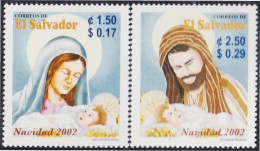 El Salvador 1525/26 2002 Navidad MNH - Salvador