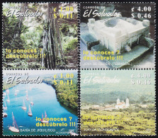 El Salvador 1521/24 2002 Turismo MNH - Salvador