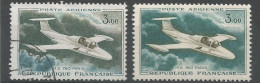 Poste Aérienne PARTICULARITE Y&T 35 Nuage Vert Au Lieu De Bleu - 1927-1959 Oblitérés