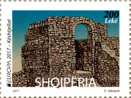 SALE!!! Albania Albanie Albanien EUROPA 2017 CASTLES 1 Stamp MNH ** - 2017