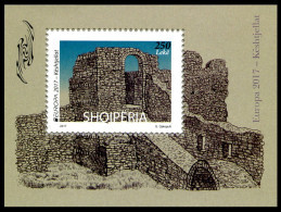 SALE!!! Albania Albanie Albanien EUROPA 2017 CASTLES Souvenir Sheet S/SMNH ** - 2017